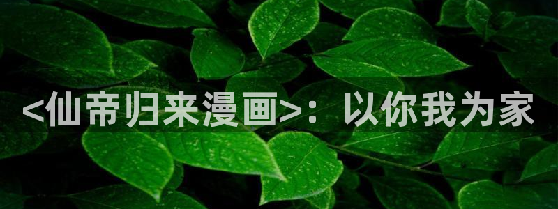 51漫画漫画免费下载破解版：<仙帝归来漫画>：以你我为家